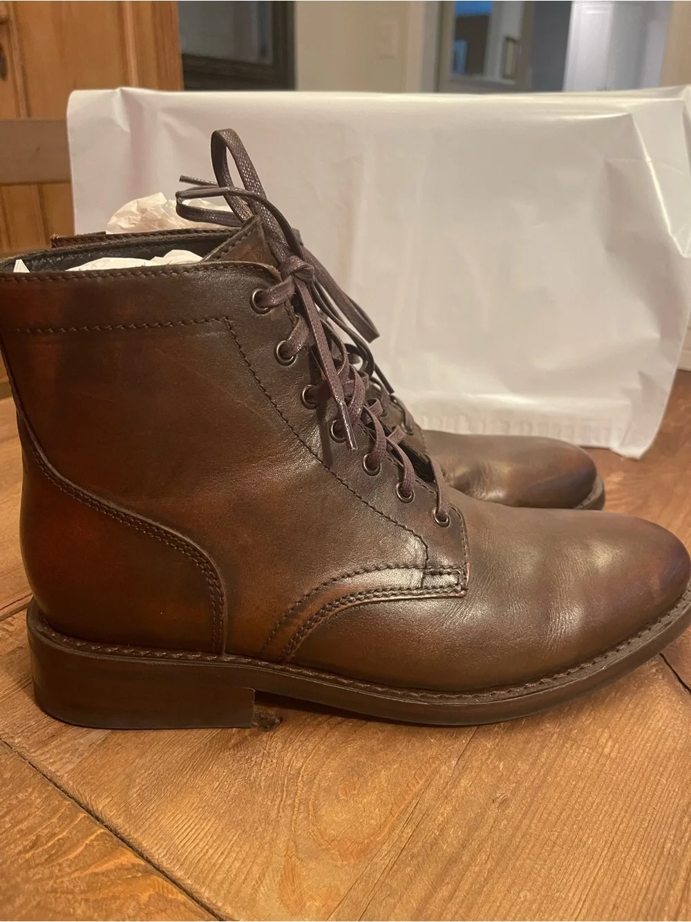 Thursday Boot Co President Black Coffee Boots Mens Size 9.5 Worn Once No Box